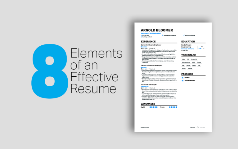 8 Elements of an Effective Technical Resume