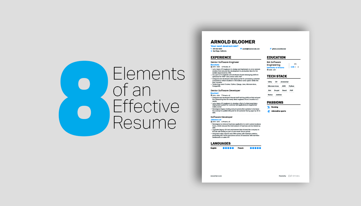 8 Elements of an Effective Technical Resume